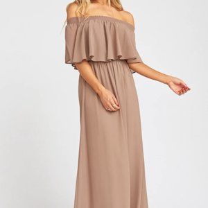 Show Me Your Mumu - Hacienda Maxi Dress - Dune Chiffon